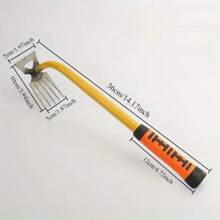 1 件锰钢园艺和除草工具 - 手动园艺耙，配备符合人体工程学的绿色和黄色手柄，可轻松去除土壤和杂草，两用手动除草铲，适用于园艺任务，手动园艺工具 | 符合人体工程学的园艺工具 | 重型园艺工具 - 彩色 - 查看 19