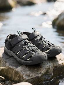 Men's Sandals, Closed Toe Athletic Sport Sandals, Mens Summer Shoes, Lightweight Trail Walking Flat Sandals For Beach Sport Outing - 彩色 - 查看 3