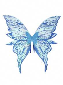 1 件/4 件大号金属蝴蝶翅膀，万圣节仙女翅膀派对服装道具，各种节日的理想选择