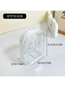 1 قطعة حقيبة شفافة واقية للدمية مع حزام معلق، حافظة عرض وتخزين وحماية من الغبار أنيقة للدمية ، صندوق جمع مقاوم للخدش، منظم من البولي فينيل كلوريد مقاوم للماء، للدمى والكابلات والسماعات، هدايا عيد الحب (باستثناء الدمى)