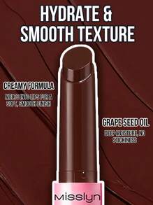 MISSLYN-Juicy Baby丰盈唇彩，不粘腻滋养唇部精华，葡萄籽油润唇膏，夏日活力丰盈唇釉，液体唇膏，红色唇膏，液体唇膏，纯素，无动物实验