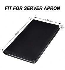 Server Books For Waitress - Leather Waiter Book Server Wallet With Ipper Pocket, Cute Waitstaff Organizer With Money Pocket Fit Waitress Apron(Classic Black) - Hồng lấp lánh - Xem 2