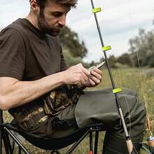 12PCS Fishing Rod Bands Straps Fasteners For Made Up Rods Reusable Ties Adjustable - Red - View 4