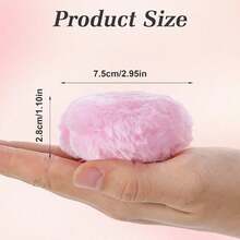 4个装散粉扑，心形大号散粉扑，柔软面部身体散粉扑，可水洗可重复使用化妆粉扑，干湿两用，成人适用，价格实惠，情人节礼物，廉价商品，旅行必备，旅行用品，房间装饰，情人节礼物，便宜货，房间，1美元商品，度假必备，女士礼物，卧室，情人节，99美分 - 1 - 查看 3