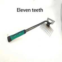 1 件锰钢园艺和除草工具 - 手动园艺耙，配备符合人体工程学的绿色和黄色手柄，可轻松去除土壤和杂草，两用手动除草铲，适用于园艺任务，手动园艺工具 | 符合人体工程学的园艺工具 | 重型园艺工具 - 彩色 - 查看 16