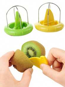 1 Stück Kreative Kiwi Schälmaschine, Obstschäler. 2-in-1 Edelstahl Kiwi Schäler, einfach zu greifen. Dieser tragbare Edelstahl Grüne Schäler ist ein multifunktionaler Obstschäler und Entsamenungswerkzeug, das leicht mitzunehmen ist. Sehr geeignet für Outdoor-Picknicks oder Camping