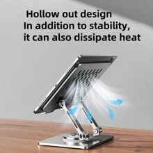 360° Rotatable Tablet Stand Adjustable Foldable Desktop Stand Holder Compatible With 4.7-12 Inch Ipad Pro/Air/Min Tablet