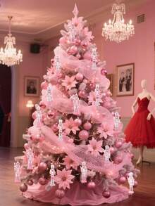 Bộ 4 món - Đồ trang trí cây thông Noel hình lính chì màu hồng, Đồ trang trí cây thông Noel, Đồ trang trí nhà cửa, Bộ đồ trang trí lính chì Giáng sinh lấp lánh màu hồng, Đồ trang trí lính chì bằng gỗ, Đồ trang trí Giáng sinh, Búp bê tượng nhỏ, Đồ trang trí nhà cửa - Hồng - Xem 6