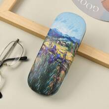 1pc Van Gogh/Monet Oil Painting Style Eyeglasses Case - A - View 11