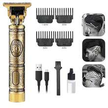 Nueva Rasuradora Cortadora De Cabello Eléctrica Profesional Moderna, Barba, Cejas.  Accesorios Completos. Recargable, Cable USB Tipo C, Kit para Limpieza, Carga Rápida y Cómoda. Afeitadora, Recortadora de Pelo, Ideal Viajes, Barbero, Navajas, Máquina de Afeitar para Hombres - Dorado - Ver 4