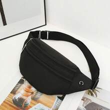 Multifunctional Waterproof Sports Waist Bag, Fashion Casual Chest Bag With Large Capacity For Phone, Wallet, Suitable For Running, Business - Black - View 1