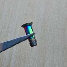 Risk Titanium Alloy Hollow Screw Ultralight Hollow-Out Rear Derailleur Pulley Wheel Titanium Screw For Bicycle