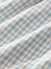 2pcs/Pack Men's Breathable Elastic Waist Plaid Print Boxer Shorts, Loose Fit Casual Underwear - Multicolor - View 6