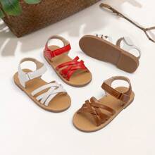 Girls Criss Cross Ankle Strap Sandals For Summer