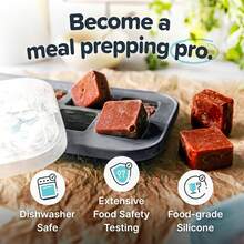 2 Tbsp. Silicone Freezer Molds - Perfect For Storing Garlic, Herbs, Ginger, Pesto, Tomato Paste, Lemon Juice, Purees And More - Silicone Baby Food Freezer Tray - Charcoal – 2-Pack,9832651 - 芥末黃 - 查看 7