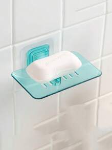 Acrylic Drainage Soap Dish, Wall Mounted Adhesive Soap Holder, Plastic Soap Box For Bathroom, Crystal Model Drainage Soap Box, Wall Mounted Soap Box, Non-Waterlogged Soap Holder, Soap Tray, Soap Holder, Soap Box Soap Box