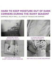 20 de saci de dezumidificator cu clorură de calciu de înaltă eficiență, neelectrici, desicant și dezodorizant pentru dulapuri, subsoluri și zone de depozitare