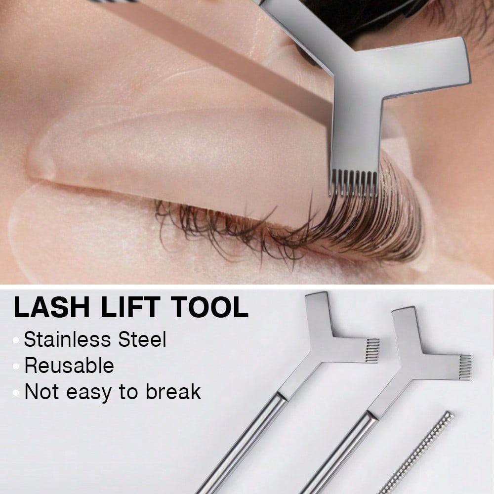 Lash Lift Tool,Professional Eyelash Separator Tool With Comb Lash Lift And Tint Kit Eyelash Lift And Tint Tool Stainless Steel Lash Perming Brush Lash Lift Comb Perming And Tinting Supplies
