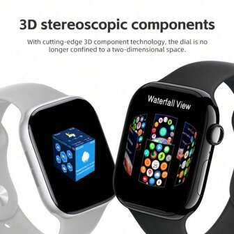  DIONA S3 MINI 智能手表 银黑色方形表盘 支持消息 V1.1 搜索手机 睡眠血压、血氧、NFC 健康及来电提醒语音助手 2.01 英寸 AMOLED 方形屏幕 - 368 * 448 屏幕显示 中文包装