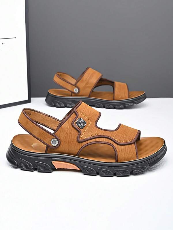 Men's Sandals Casual Breathable Slippers, Waterproof Non-Slip Beach Shoes