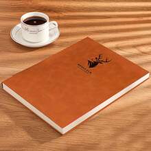 记事本 A4 超大鹿头笔记本 - 100 张/200 页 高品质护眼纸，耐用软封面，符合人体工程学设计，适用于商务、大学、学校、办公室 - A4 - 查看 13