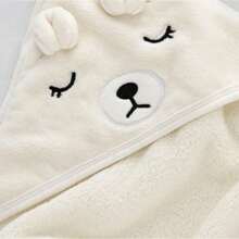 Toalha Banho Capuz Bichinho Bordado Roupão Bebê Recém Nascido Infantil Criança Bordado ref: YB-006