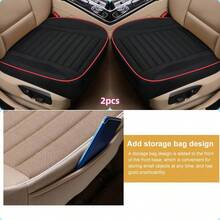 1pc/2pcs/3pcs Linen Car Seat Covers, Car Seat Cushion Protector, Detailed Installation Video, Comfortable Breathable Stylish Durable All-Season Fit For Cars, SUVs, Trucks - one-size - View 22