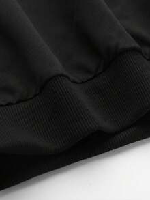 Áo nỉ trùm đầu in hình nhện cho bé trai tuổi teen dành cho mùa xuân và mùa thu, trở lại trường, mua sắm, du lịch và tiệc tùng - màu đen - Xem 5