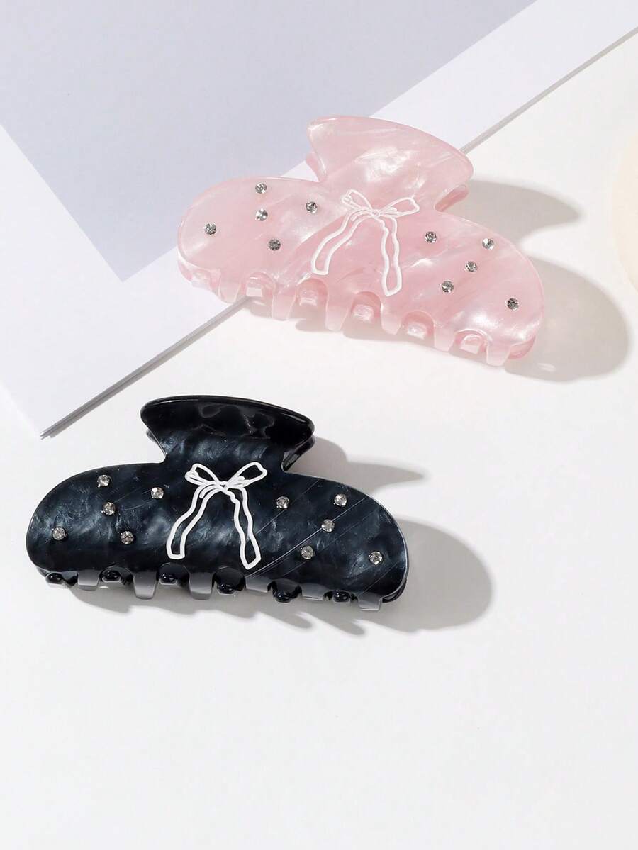 1 件 Y2K 蝴蝶水钻发夹，甜美女孩时尚发夹，休闲百搭发饰