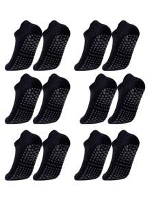 2/4 pary czarnych i białych krótkich skarpetek do jogi/pilatesu/tańca, oddychające, antypoślizgowe, miękkie i wygodne