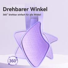 Beckenbodentrainer, 360° drehbarer Baffle-Beintrainer mit Hüft-Gummiband, Einstellbarer Kraft-Oberschenkeltrainer, Zählbarer Gesäß Trainer, Hüftkörper Trainer, für Po, Beine und Arme