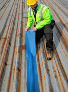 5m Long X 10cm Wide 2mm Thick Waterproof Membrane Roll, Suitable For Quickly Repairing Roof Leaks, Reinforcing Building Structure And Preventing Rust