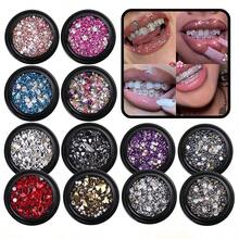 Colorful Personalized DIY Tooth Jewelry Set, Minimalist Elegant Tooth Accessories, Niche Popular Fashion Tooth Jewelry For Beginners, Suitable For Men And Women Party, Graduation, Prom (Excluding Glue) - Multicolor - View 1