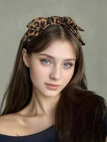 Bow Decor Headband Cute,Hairband,Hair Hoop Headbands Hair Accessories Head Accessories - Burgundy - View 7