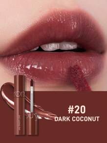 Rom&Nd Juice Lip Gloss - Water-Resistant Matte Lip Cream - Moisturizing And Non-Greasy Lip Lipstick - Korean Makeup - 20 Dark Coconut - View 3