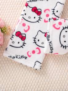 Sanrio Nowe jesienne i zimowe dziewczęce spodnie do spania, autoryzowane przez Sanrio z nadrukiem Hello Kitty i pluszowymi grubymi spodniami do spania, modne, słodkie i urocze, odpowiednie do noszenia w domu i w akademiku