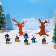 5/6/50pcs Glow-In-The-Dark Mini Landscape Decor, 7-Color Lighting Small Ornaments, Creative Resin DIY Crafts, Snow Tree Christmas Decor, Durable Resin, Suitable For Fairy Garden Decor, Mini Figurines, Outdoor Yard Decor, Dollhouse Decor, Room Decor, Bedroom Decor, Halloween Decor, Glowing In Dark, Garden Furniture, Christmas Crafts, Christmas Decor, Christmas Gifts, New Year Gifts, Halloween Decor, Bookshelf Decor, Fish Tank Accessories, Resin Figurines, Office Desk Accessories - Multicolor - View 7