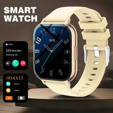 Smartwatch con pantalla HD, equipado con pantalla curva LED a color de alta definición, compatible con multilenguaje, pantalla táctil completa, reproductor de música, función de llamada, notificación de mensajes - Multicolor - Ver 14