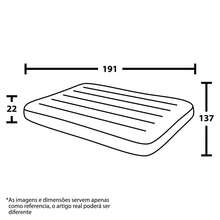 VG Plus Double Or Single Inflatable Air Mattress Kit Supports 200kg + Air Pump + Pillows (Various Options) - Màu xanh lam - Xem 9