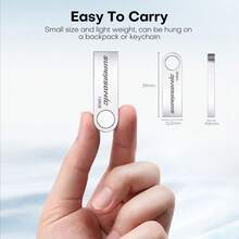 Supersonic 超音速USB闪存盘 16GB 32GB 64GB 128GB USB2.0 U盘 金属U盘 外置存储棒 适用于PC - 銀色 - 查看 8