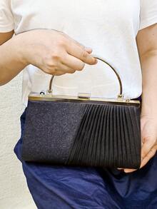 1 件褶皱闪光女士晚宴手提包