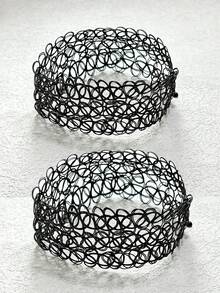 1/2 件简约鱼线颈链/吊坠项链，适合女士 - 彩色 - 查看 12