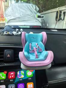 1 Pc For Labubu Plush Seats, Colourful Car Ventilation Clip Trim, Monster With Seat Accessories - Cute Car Seat Design, Fun House Accessories And Vehicle Interior With Fixing Clips Shooting Reason Is Slightly Colored