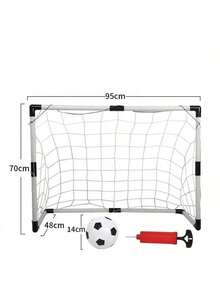 2025 Top Selling Portable Foldable Indoor/Outdoor Children Football/Soccer Goal Frame Set, Toys For Boys & Girls