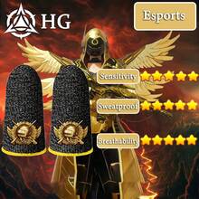 12 piezas de Dedales para dedos, Protector de pulgar para gamers, Guantes transpirables y sin costuras para pantalla táctil, para evitar el sudor en los juegos del teléfono - Multicolor - Ver 3