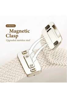 编织表带兼容 表带 46 毫米 42 毫米 44 毫米 45 毫米 49 毫米 41 40 毫米磁性表带系列 10 9 8 7 6 5 SE Ultra 2