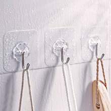 Ganchos Adhesivos Transparentes Impermeables Reutilizables 24 Piezas - 1 - Ver 3