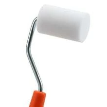 Kit de rodillo de pintura pequeño de 2 pulgadas, rodillo de pintura de espuma de alta densidad, revestimiento de bandeja de pintura para herramientas de pintura de pared - A - Ver 4