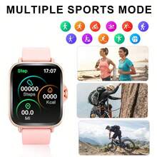 SIMSONLAB Smartwatch With Wireless Call/Dial, Multiple App Reminders, Unisex, Sports Watch, Customizable Wallpaper, Compatible With IOS/Android - Multicolor - View 2