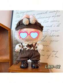 1pc Outfit Only (No Doll, No Shoes) For Labubu, Suitable For 1st, 2nd, 3rd Generation 17cm Dolls, Includes Overalls, Hat, Top, Accessories, Party Costume - Multicolor - View 6